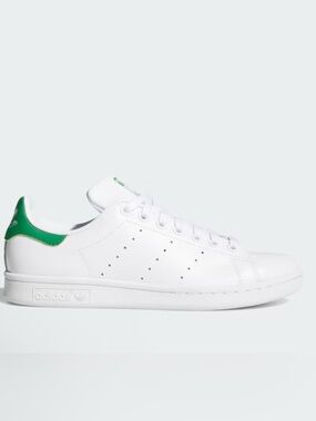 Adidas Stan Smith White Sneakers with Green Detail
